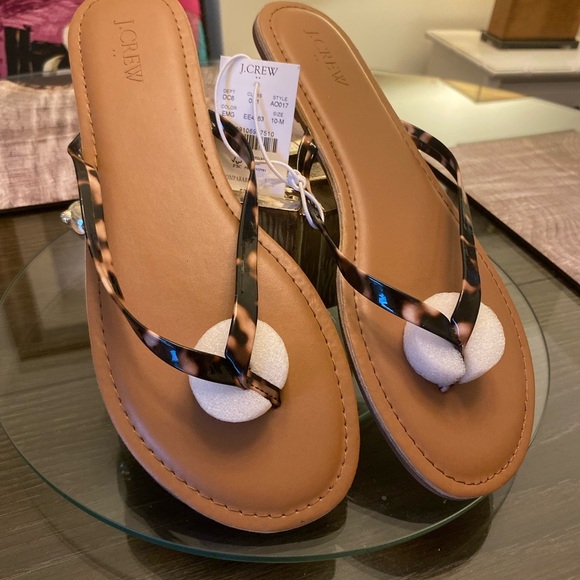 J. Crew Brown Sandals Classic Summer Style - Picture 2 of 4